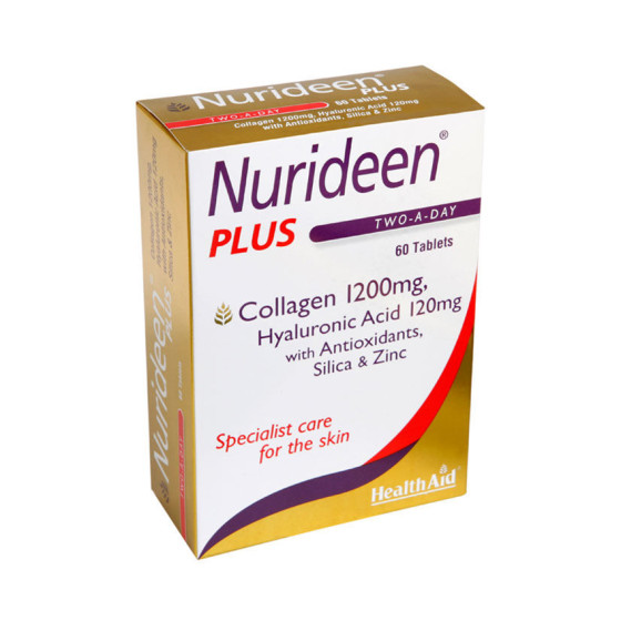Health Aid Nurideen Plus Συμπλήρωμα Διατροφής με Θαλάσσιο Κολλαγόνο Υαλουρονικό Οξύ & Βιταμίνες 60Tabs